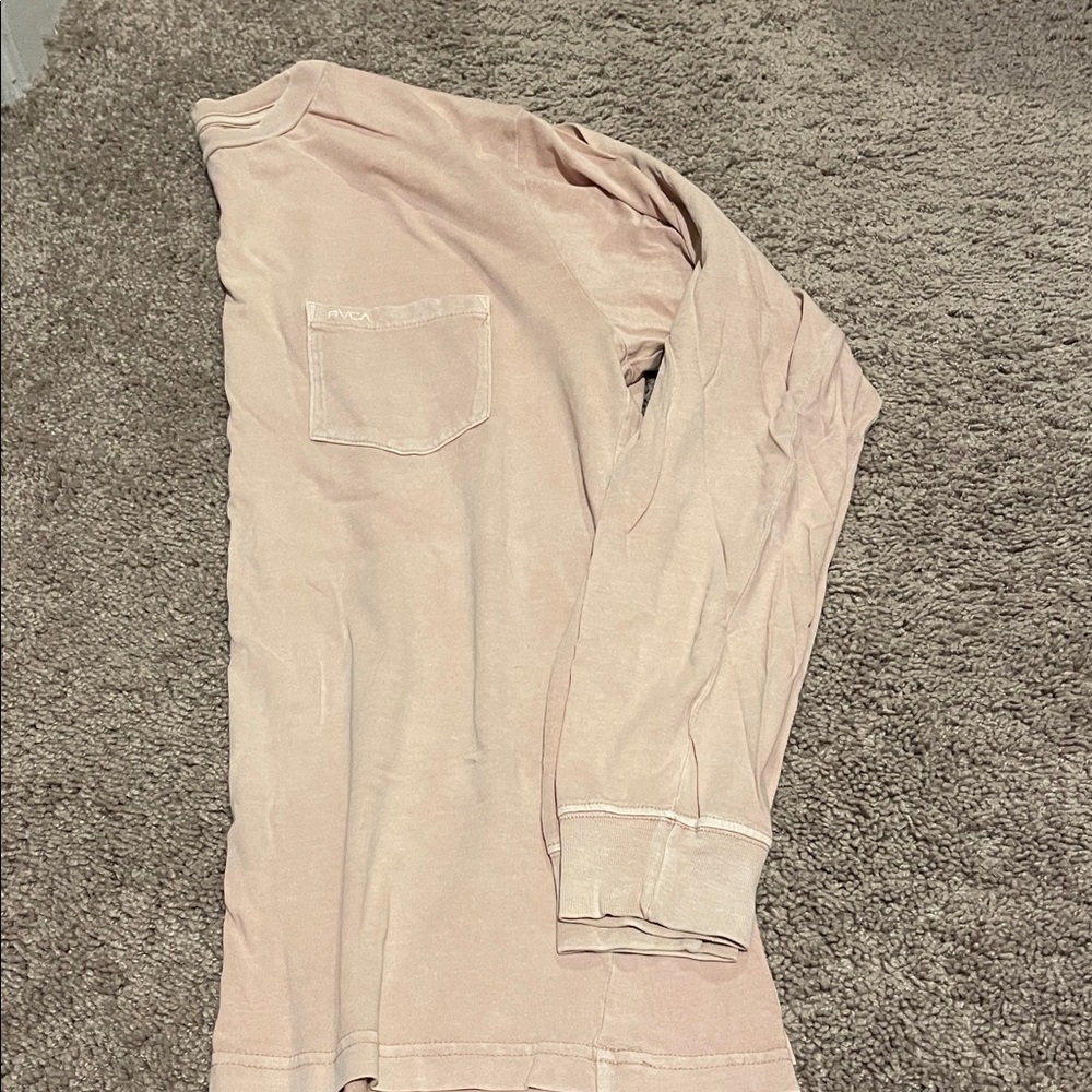 RVCA Long Sleeve Tee - Light Pink